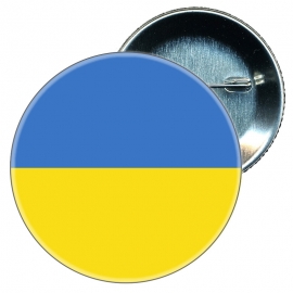 Chapa 58 mm - Ucrania - Bandera