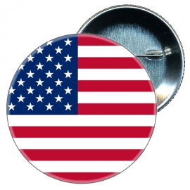 Chapa 58 mm - USA Estados Unidos - Bandera