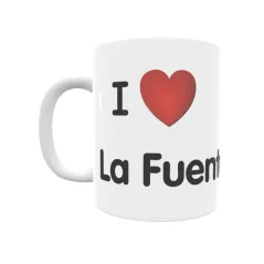 Taza - I ❤ La Fuente Abad Regalo original y funcional. Taza personalizada de tu localidad.