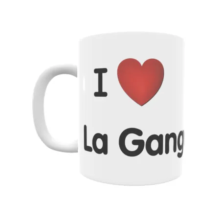 Taza - I ❤ La Gangosa Regalo original y funcional. Taza personalizada de tu localidad.