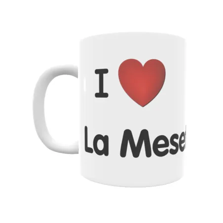 Taza - I ❤ La Meseta Alta Regalo original y funcional. Taza personalizada de tu localidad.