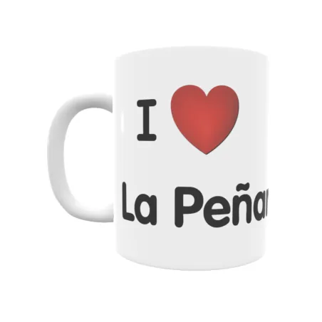 Taza - I ❤ La Peñarrodada Regalo original y funcional. Taza personalizada de tu localidad.