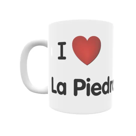 Taza - I ❤ La Piedra Amarilla Regalo original y funcional. Taza personalizada de tu localidad.