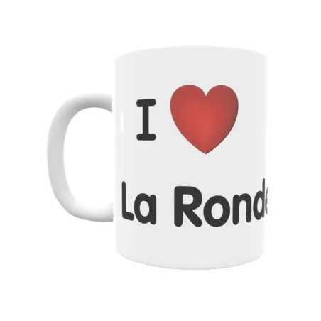 Taza - I ❤ La Rondeña Regalo original y funcional. Taza personalizada de tu localidad.