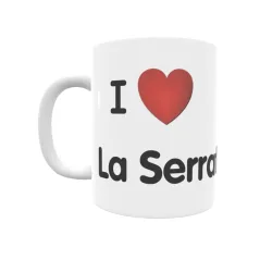 Taza - I ❤ La Serrata Regalo original y funcional. Taza personalizada de tu localidad.