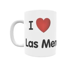 Taza - I ❤ Las Menas Regalo original y funcional. Taza personalizada de tu localidad.