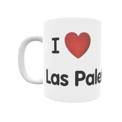 Taza - I ❤ Las Paletas Regalo original y funcional. Taza personalizada de tu localidad.