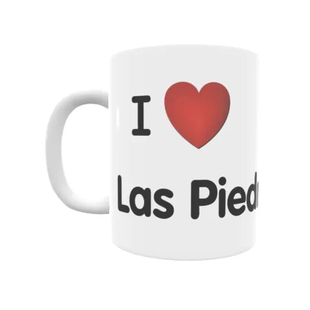 Taza - I ❤ Las Piedras Regalo original y funcional. Taza personalizada de tu localidad.