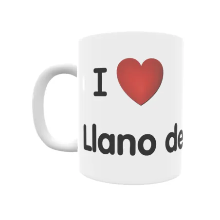 Taza - I ❤ Llano de la Herra Regalo original y funcional. Taza personalizada de tu localidad.