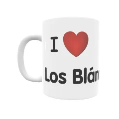 Taza - I ❤ Los Blánquez Regalo original y funcional. Taza personalizada de tu localidad.