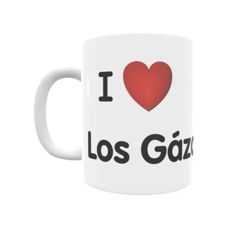 Taza - I ❤ Los Gázquez Regalo original y funcional. Taza personalizada de tu localidad.