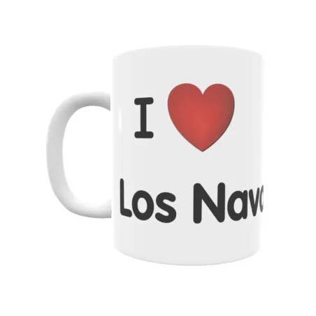 Taza - I ❤ Los Navarros Regalo original y funcional. Taza personalizada de tu localidad.