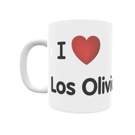 Taza - I ❤ Los Olivicos Regalo original y funcional. Taza personalizada de tu localidad.