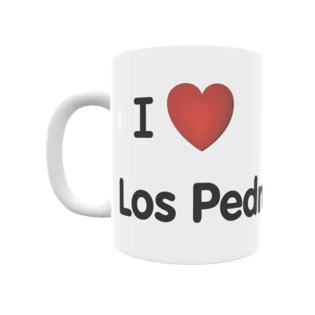 Taza - I ❤ Los Pedregales Regalo original y funcional. Taza personalizada de tu localidad.