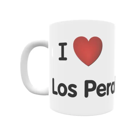 Taza - I ❤ Los Perales Regalo original y funcional. Taza personalizada de tu localidad.