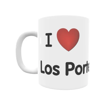 Taza - I ❤ Los Porteros Regalo original y funcional. Taza personalizada de tu localidad.