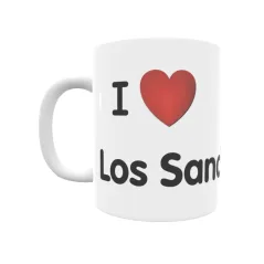 Taza - I ❤ Los Sanchos Regalo original y funcional. Taza personalizada de tu localidad.