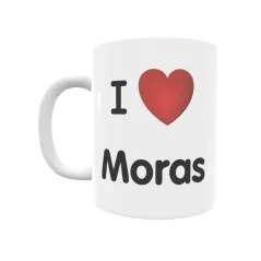 Taza - I ❤ Moras Regalo original y funcional. Taza personalizada de tu localidad.