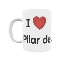 Taza - I ❤ Pilar de Jaravia Regalo original y funcional. Taza personalizada de tu localidad.