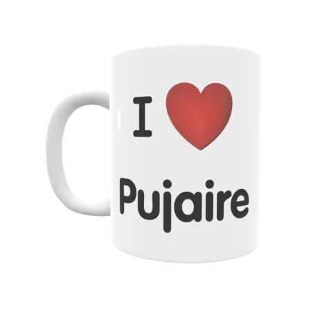 Taza - I ❤ Pujaire Regalo original y funcional. Taza personalizada de tu localidad.