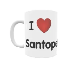 Taza - I ❤ Santopetar Regalo original y funcional. Taza personalizada de tu localidad.