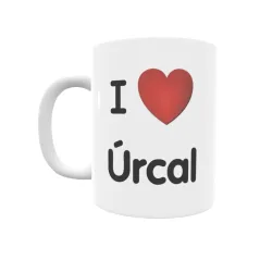 Taza - I ❤ Úrcal Regalo original y funcional. Taza personalizada de tu localidad.