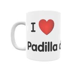 Taza - I ❤ Padilla de Abajo Regalo original y funcional. Taza personalizada de tu localidad.