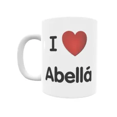 Taza - I ❤ Abellá Regalo original y funcional. Taza personalizada de tu localidad.