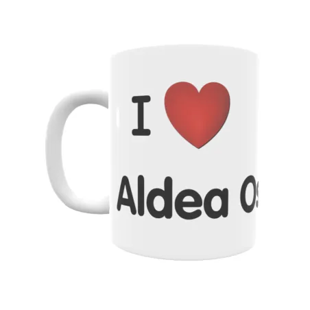 Taza - I ❤ Aldea Osebe Regalo original y funcional. Taza personalizada de tu localidad.