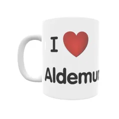 Taza - I ❤ Aldemunde Regalo original y funcional. Taza personalizada de tu localidad.