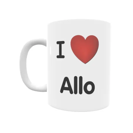 Taza - I ❤ Allo Regalo original y funcional. Taza personalizada de tu localidad.