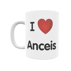 Taza - I ❤ Anceis Regalo original y funcional. Taza personalizada de tu localidad.