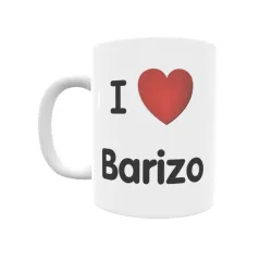 Taza - I ❤ Barizo Regalo original y funcional. Taza personalizada de tu localidad.