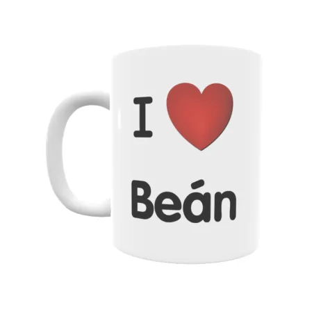 Taza - I ❤ Beán Regalo original y funcional. Taza personalizada de tu localidad.