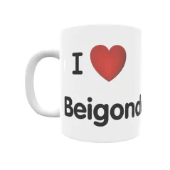 Taza - I ❤ Beigondo Regalo original y funcional. Taza personalizada de tu localidad.