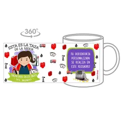 Taza personalizada con tu dedicatoria para LA mejor ENCARGADA DE GASOLINERA