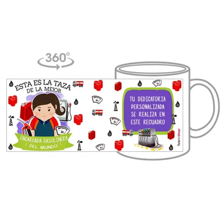 Taza Encargada de Gasolinera