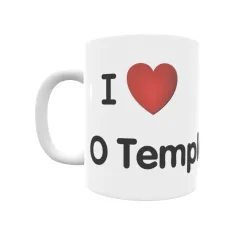 Taza - I ❤ O Temple Regalo original y funcional. Taza personalizada de tu localidad.