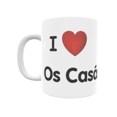 Taza - I ❤ Os Casás Regalo original y funcional. Taza personalizada de tu localidad.