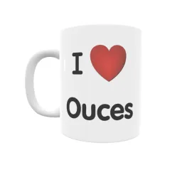 Taza - I ❤ Ouces Regalo original y funcional. Taza personalizada de tu localidad.