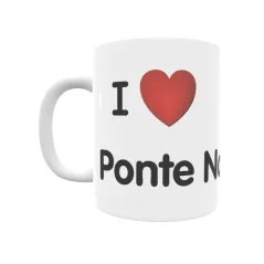 Taza - I ❤ Ponte Nafonso Regalo original y funcional. Taza personalizada de tu localidad.