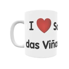 Taza - I ❤ San Pantaleón das Viñas Regalo original y funcional. Taza personalizada de tu localidad.