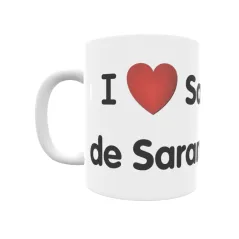 Taza - I ❤ San Pedro de Sarandón Regalo original y funcional. Taza personalizada de tu localidad.