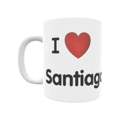 Taza - I ❤ Santiago de Oís Regalo original y funcional. Taza personalizada de tu localidad.