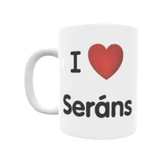 Taza - I ❤ Seráns Regalo original y funcional. Taza personalizada de tu localidad.