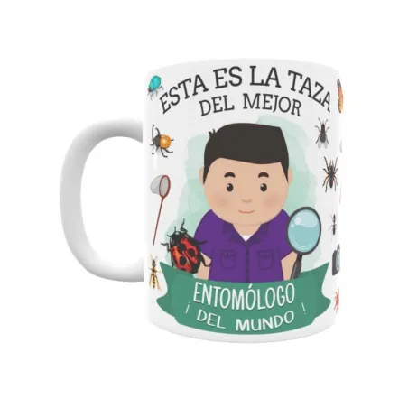 Taza personalizada con tu dedicatoria para EL mejor ENTOMÓLOGO