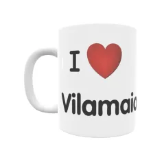 Taza - I ❤ Vilamaior Regalo original y funcional. Taza personalizada de tu localidad.