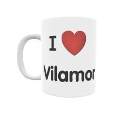 Taza - I ❤ Vilamor Regalo original y funcional. Taza personalizada de tu localidad.