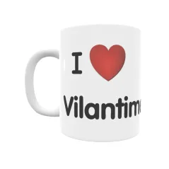 Taza - I ❤ Vilantime Regalo original y funcional. Taza personalizada de tu localidad.