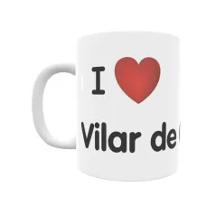 Taza - I ❤ Vilar de Cereixo Regalo original y funcional. Taza personalizada de tu localidad.